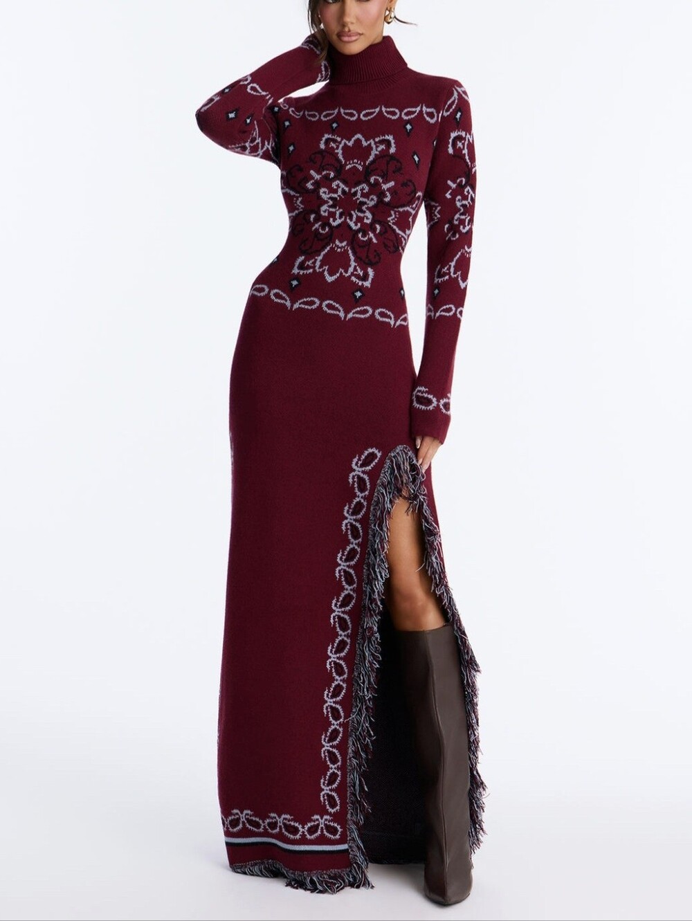 Sweater Long Sleeve Maxi Dress